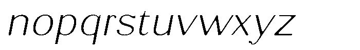 Molgrine Soft Contrast Th Sm Ex Italic Font LOWERCASE