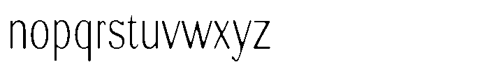Molgrine Soft Contrast Thin Condensed Font LOWERCASE