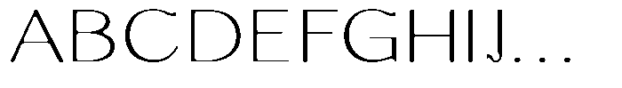 Molgrine Soft Contrast Thin Exp Font UPPERCASE