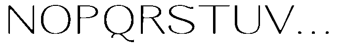 Molgrine Soft Contrast Thin Exp Font UPPERCASE