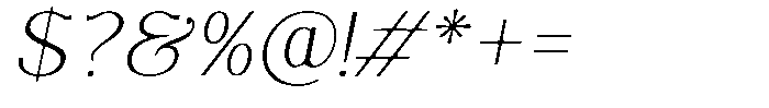 Molgrine Soft Contrast Thin Italic Font OTHER CHARS