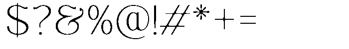 Molgrine Soft Contrast Thin Font OTHER CHARS
