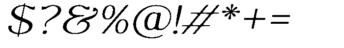 Molgrine Soft Contrast XLSm Ex Italic Font OTHER CHARS