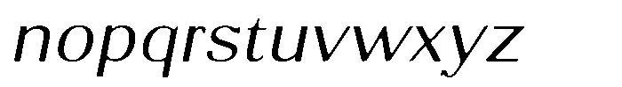 Molgrine Soft Contrast XLSm Ex Italic Font LOWERCASE