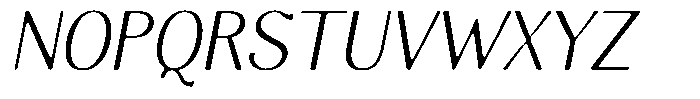 Molgrine Soft Contrast XLSm Italic Font UPPERCASE