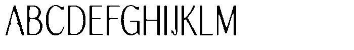 Molgrine Soft Contrast XLt Condensed Font UPPERCASE