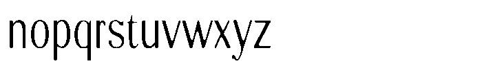 Molgrine Soft Contrast XLt Condensed Font LOWERCASE