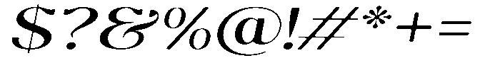 Molgrine Soft Expanded Italic Font OTHER CHARS