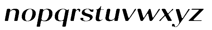 Molgrine Soft Expanded Italic Font LOWERCASE