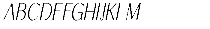 Molgrine Soft Extra Light Condensed Italic Font UPPERCASE