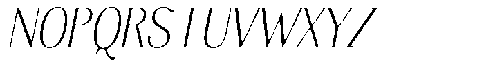 Molgrine Soft Extra Light Condensed Italic Font UPPERCASE
