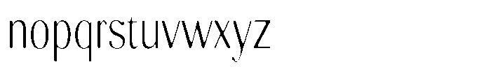 Molgrine Soft Extra Light Condensed Font LOWERCASE