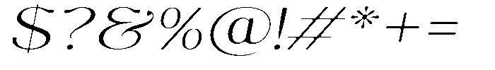 Molgrine Soft Extra Light Exp Italic Font OTHER CHARS
