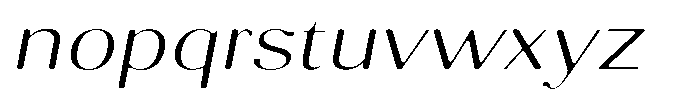 Molgrine Soft Extra Light Exp Italic Font LOWERCASE