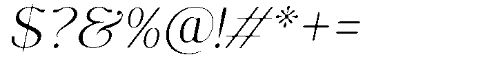 Molgrine Soft Extra Light Italic Font OTHER CHARS