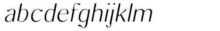 Molgrine Soft Extra Light Italic FONT