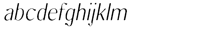 Molgrine Soft Extra Light Sem Condensed Italic FONT