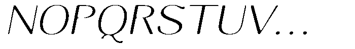 Molgrine Soft Extra Light Sem Exp Italic Font UPPERCASE