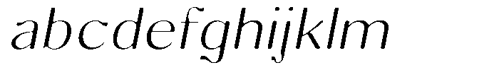 Molgrine Soft Extra Light Sem Exp Italic FONT
