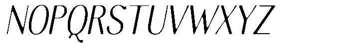 Molgrine Soft Light Condensed Italic Font UPPERCASE