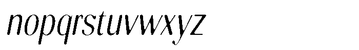 Molgrine Soft Light Condensed Italic Font LOWERCASE