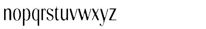 Molgrine Soft Light Condensed Font LOWERCASE