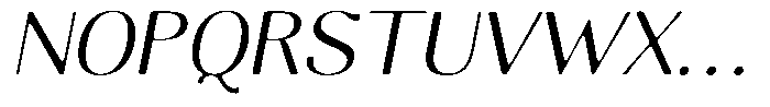 Molgrine Soft Light Italic Font UPPERCASE