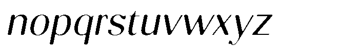 Molgrine Soft Light Italic Font LOWERCASE
