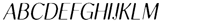 Molgrine Soft Light Sem Condensed Italic Font UPPERCASE