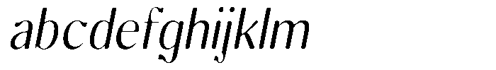 Molgrine Soft Light Sem Condensed Italic FONT