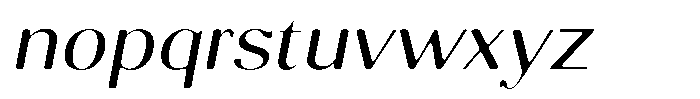 Molgrine Soft Light Sem Exp Italic Font LOWERCASE