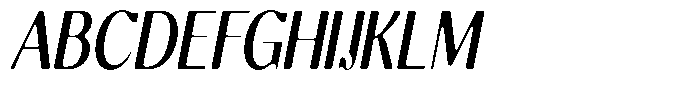 Molgrine Soft Medium Condensed Italic Font UPPERCASE