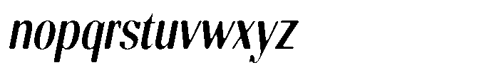 Molgrine Soft Medium Condensed Italic Font LOWERCASE