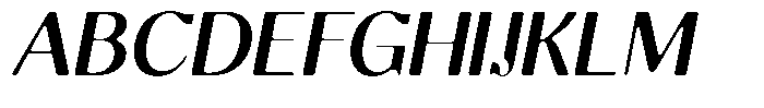 Molgrine Soft Medium Italic Font UPPERCASE