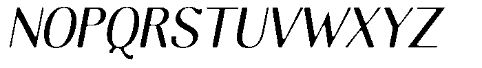 Molgrine Soft Sem Condensed Italic Font UPPERCASE