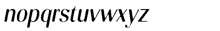 Molgrine Soft Sem Condensed Italic Font LOWERCASE