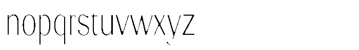 Molgrine Soft Thin Condensed Font LOWERCASE