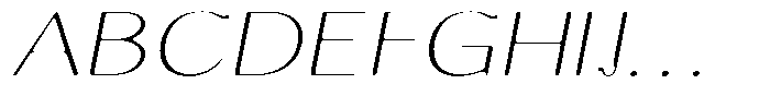 Molgrine Soft Thin Exp Italic Font UPPERCASE