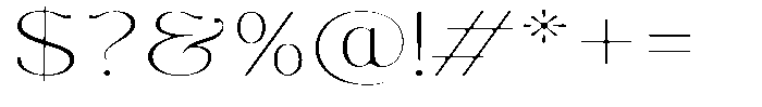 Molgrine Soft Thin Expanded Font OTHER CHARS