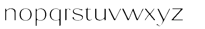 Molgrine Soft Thin Expanded Font LOWERCASE