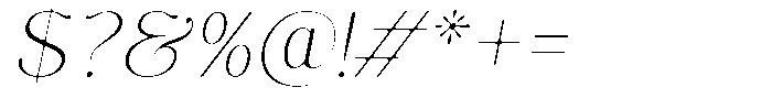 Molgrine Soft Thin Italic Font OTHER CHARS