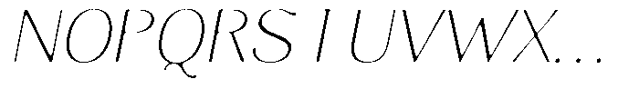 Molgrine Soft Thin Italic Font UPPERCASE