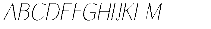Molgrine Soft Thin Sem Condensed Italic Font UPPERCASE