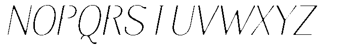 Molgrine Soft Thin Sem Condensed Italic Font UPPERCASE