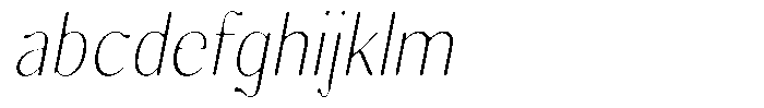 Molgrine Soft Thin Sem Condensed Italic FONT