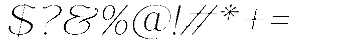 Molgrine Soft Thin Sem Exp Italic Font OTHER CHARS
