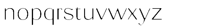 Molgrine Soft Thin Semi Expanded Font LOWERCASE