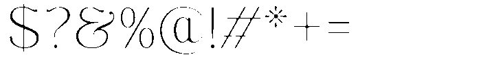 Molgrine Soft Thin Font OTHER CHARS