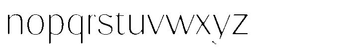 Molgrine Soft Thin Font LOWERCASE