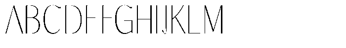 Molgrine Thin Condensed Font UPPERCASE